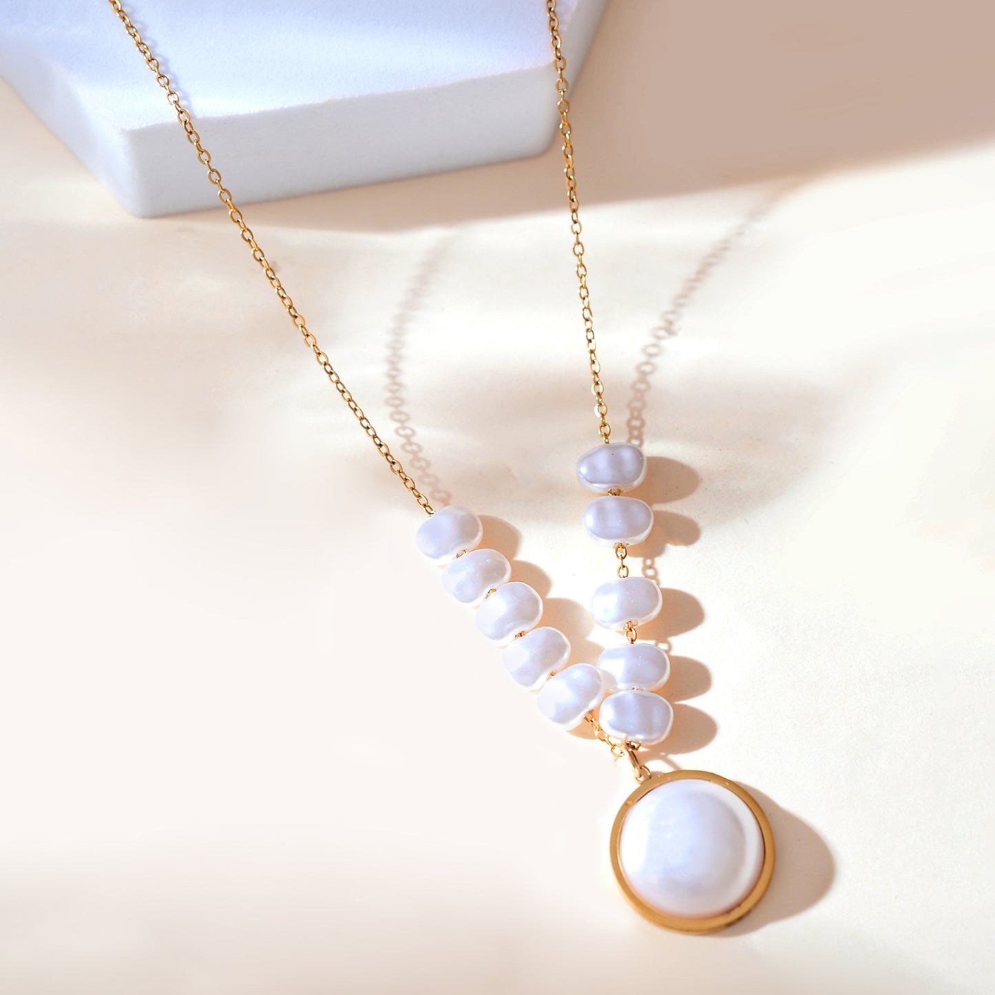 Voyage Pearl Bliss Golden Charm Pendant
