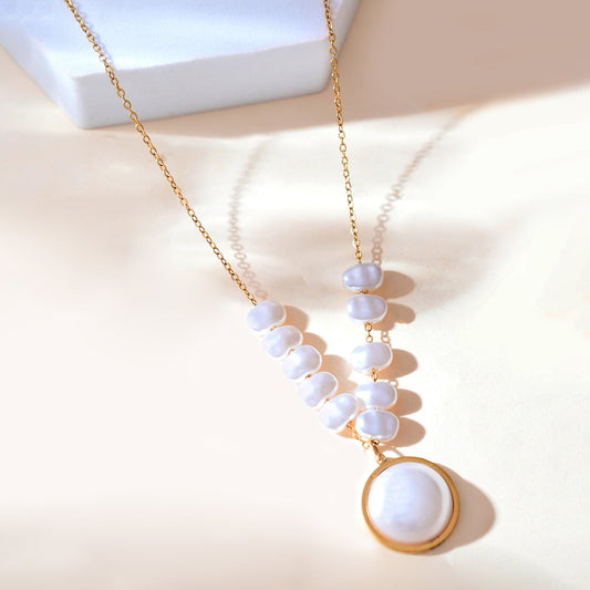 Voyage Pearl Bliss Golden Charm Pendant
