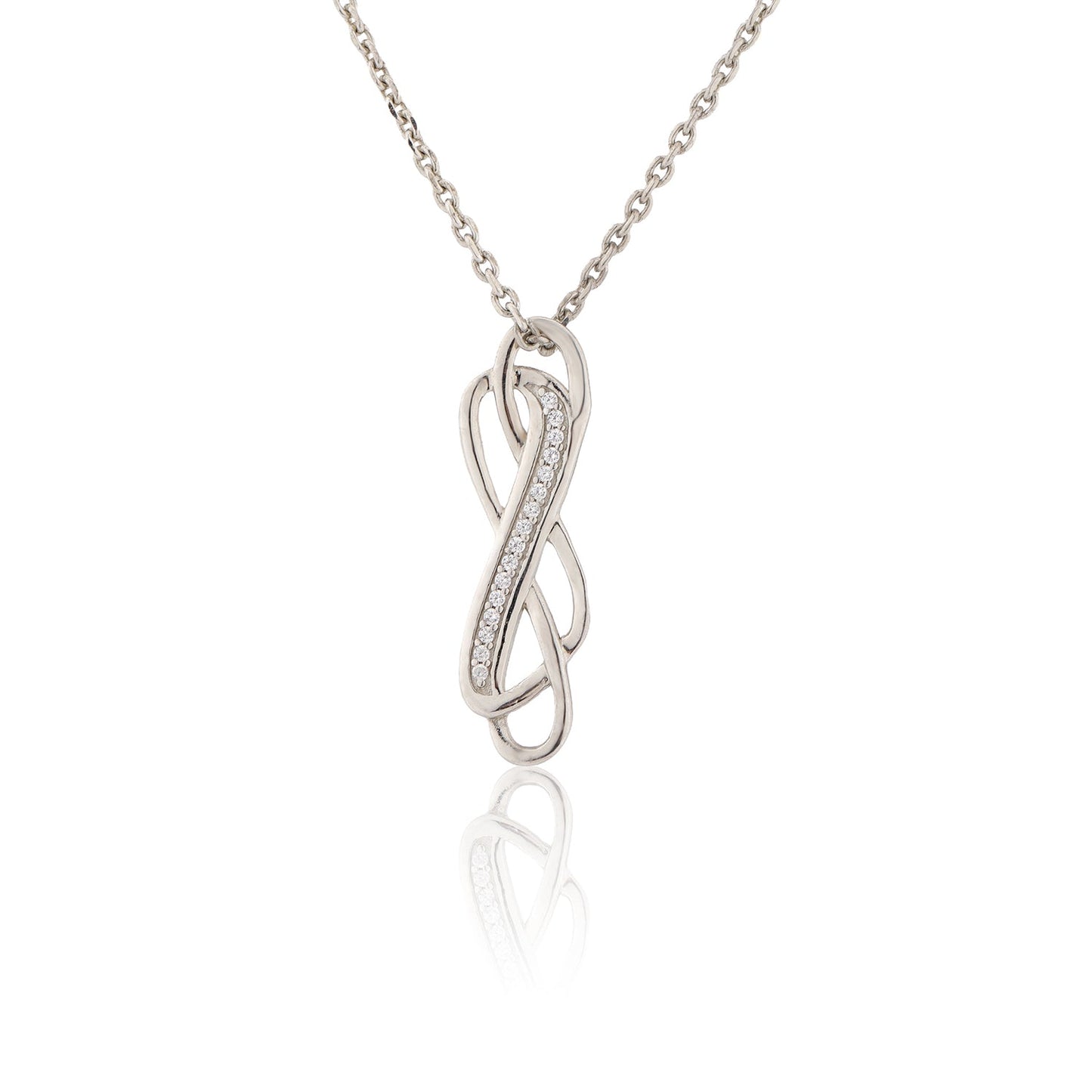 Valentine's Day Eternal Grace Sterling Silver Infinity Pendant