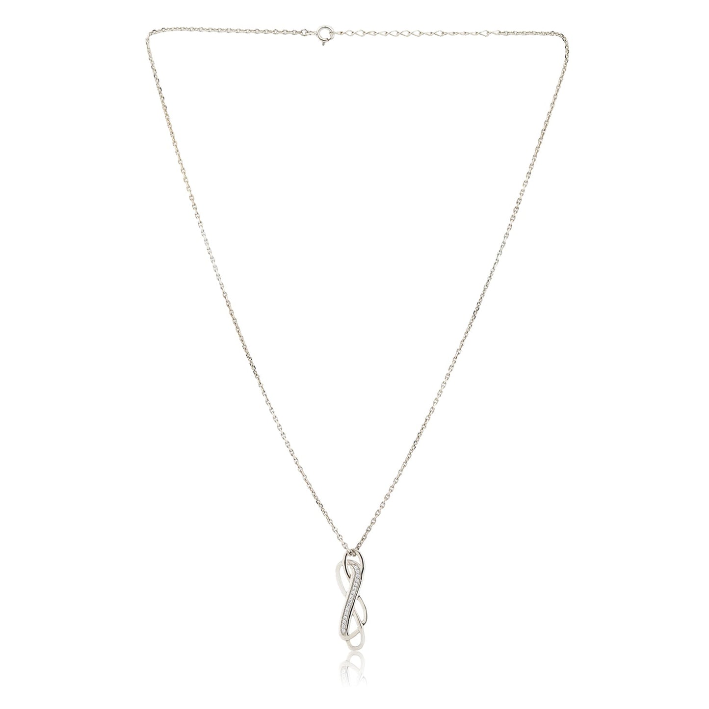 Valentine's Day Eternal Grace Sterling Silver Infinity Pendant