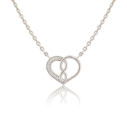 Valentine's Day Entwined in Love Sterling Silver Necklace