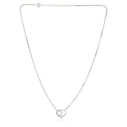 Valentine's Day Entwined in Love Sterling Silver Necklace