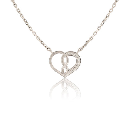 Valentine's Day Entwined in Love Sterling Silver Necklace