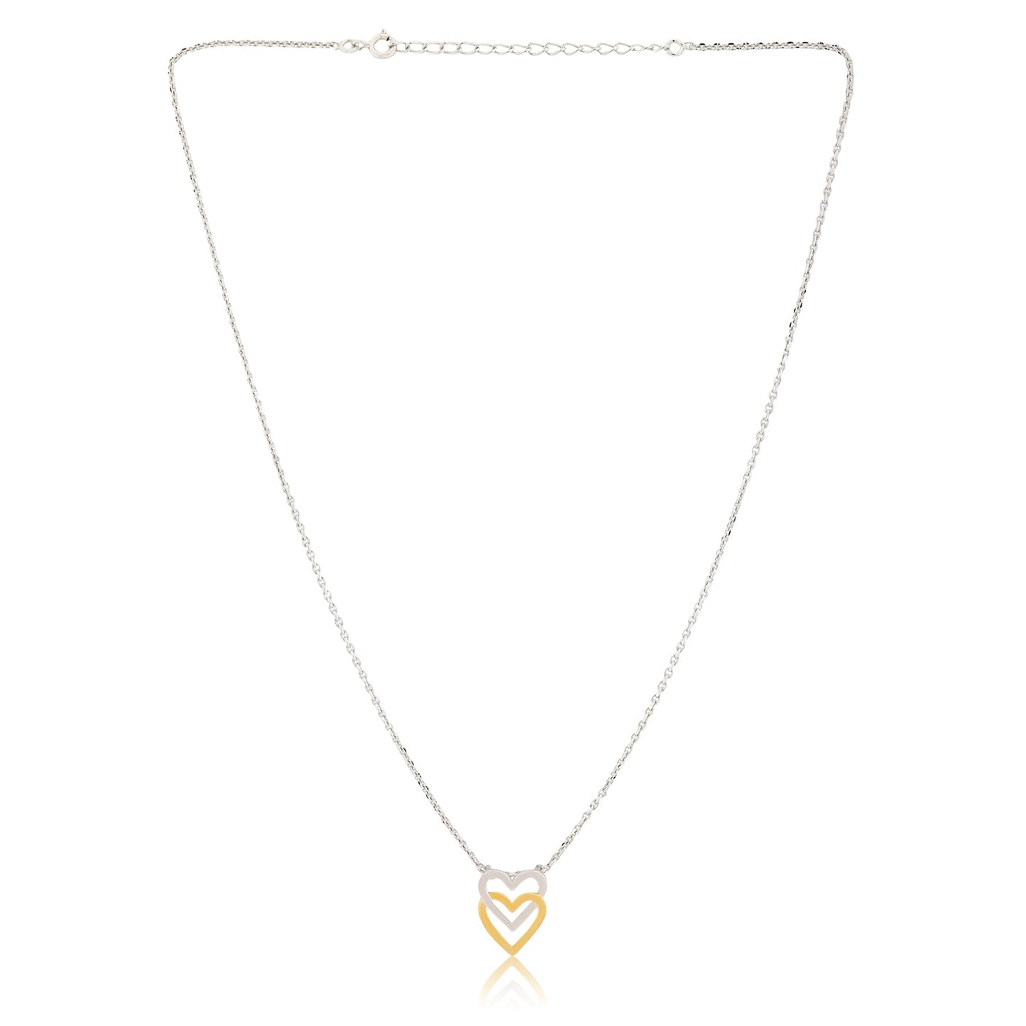 Valentine's Day Two Souls One Heart Sterling Silver Pendant