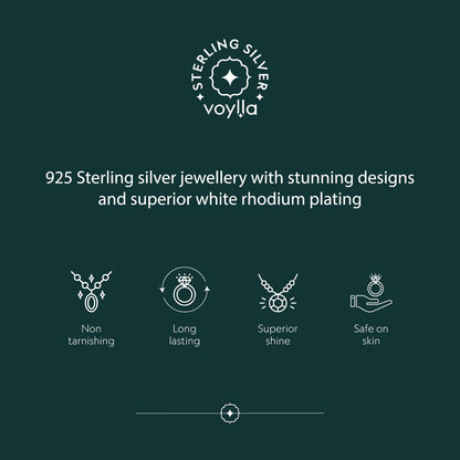 925 Sterling Silver Cubic Zirconia Pendant