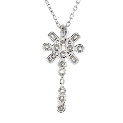 Mother's Day Collection Round Cut Zircons Sterling Silver Pendant with Chain