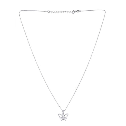 Tropical Wildlife  Butterfly Sterling Silver Pendant