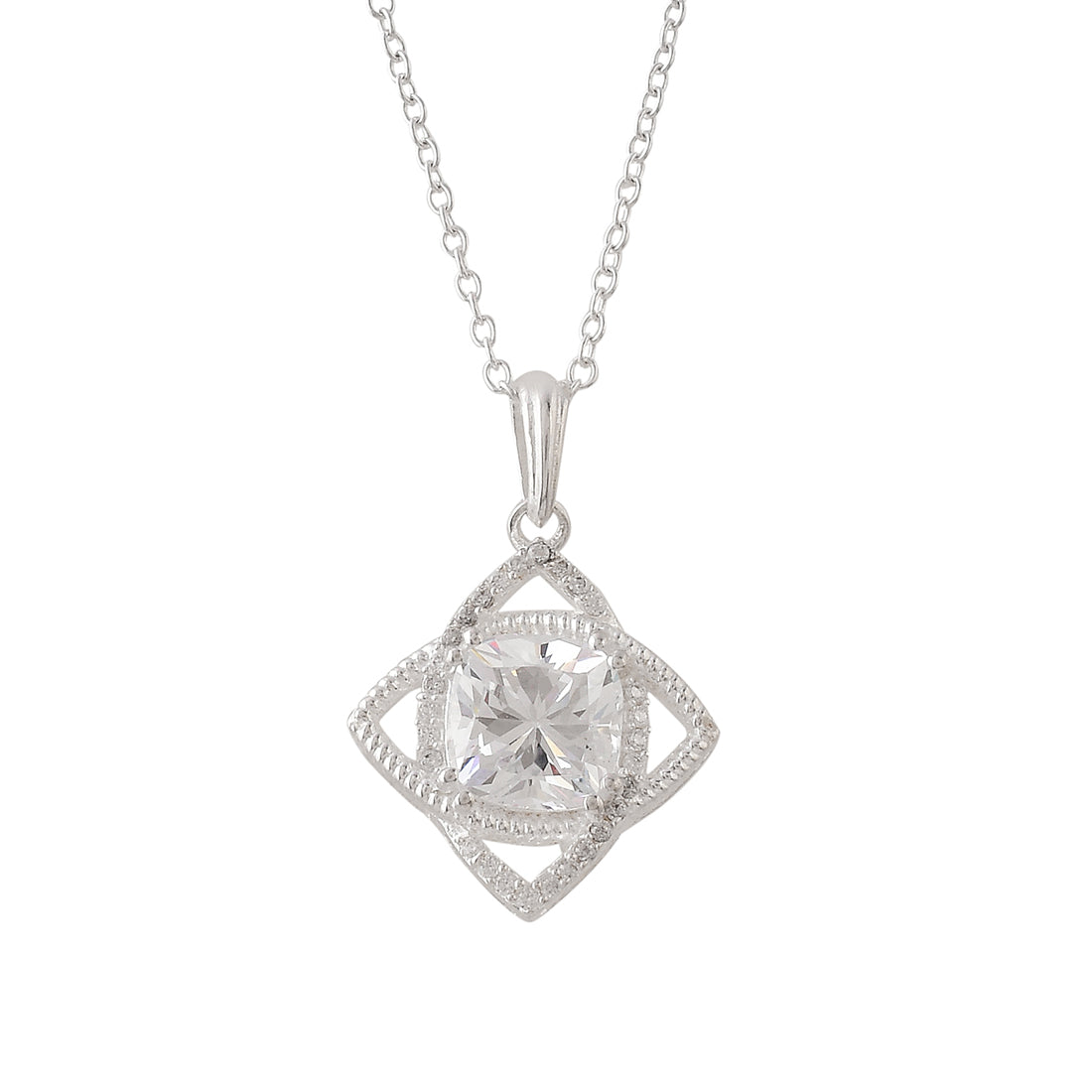 925 Sterling Silver Cubic Zirconia Pendant