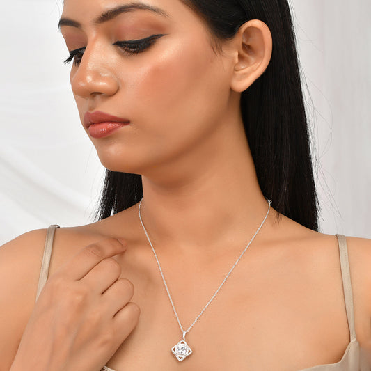 925 Sterling Silver Cubic Zirconia Pendant