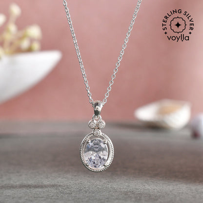 Adorable 925 Sterling Silver Pendant: Timeless Elegance | Voylla