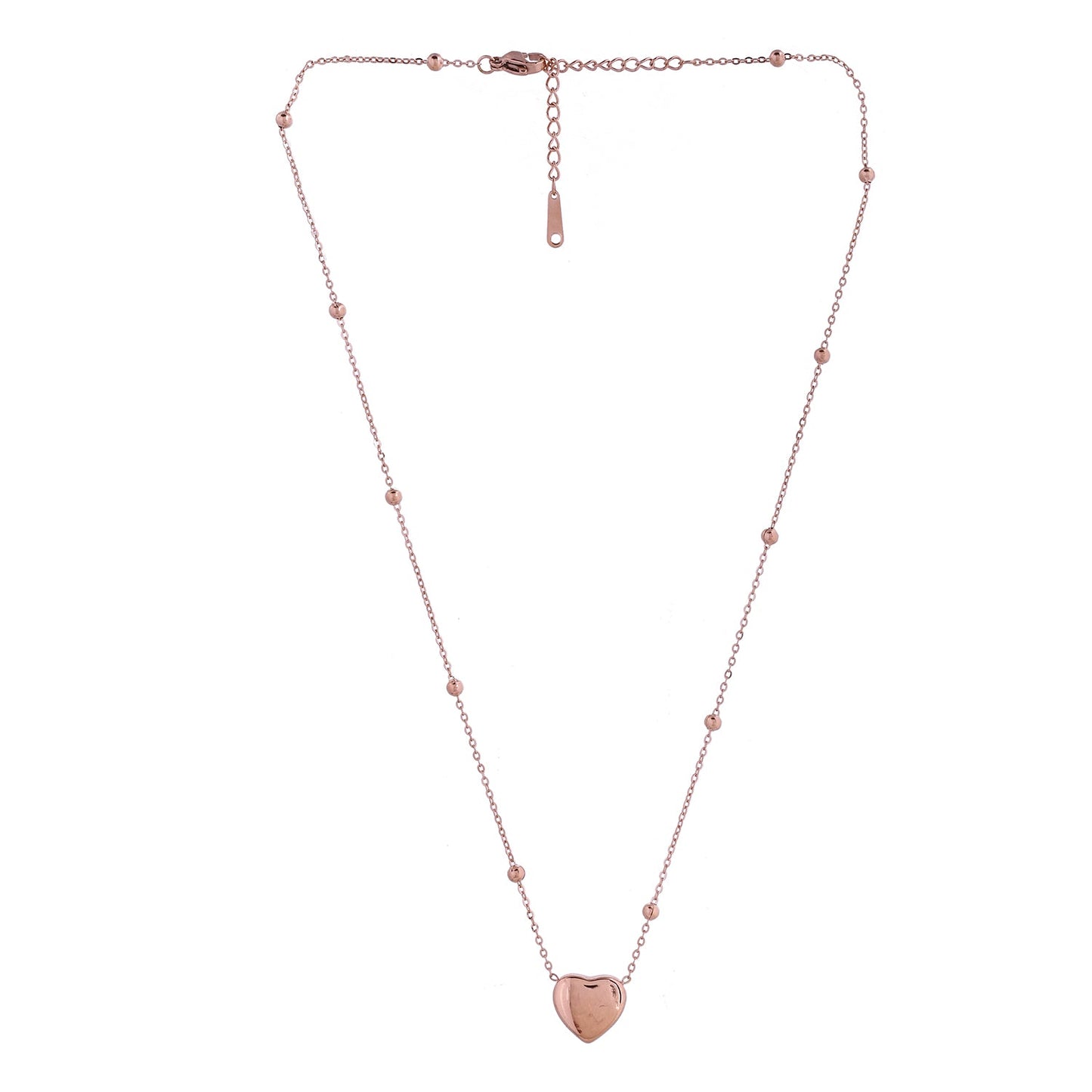 Sparkling Elegance Heartbeat Bliss Gold Necklace