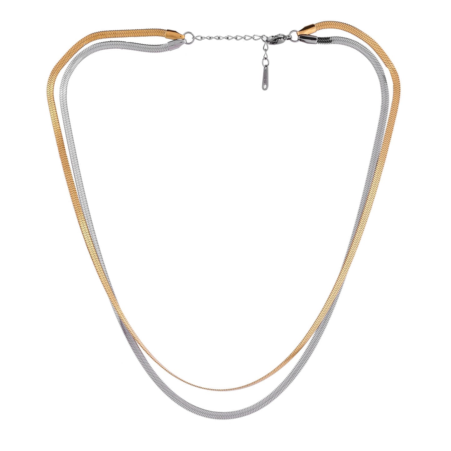 Sparkling Elegance Timeless Duo Double Layer Necklace