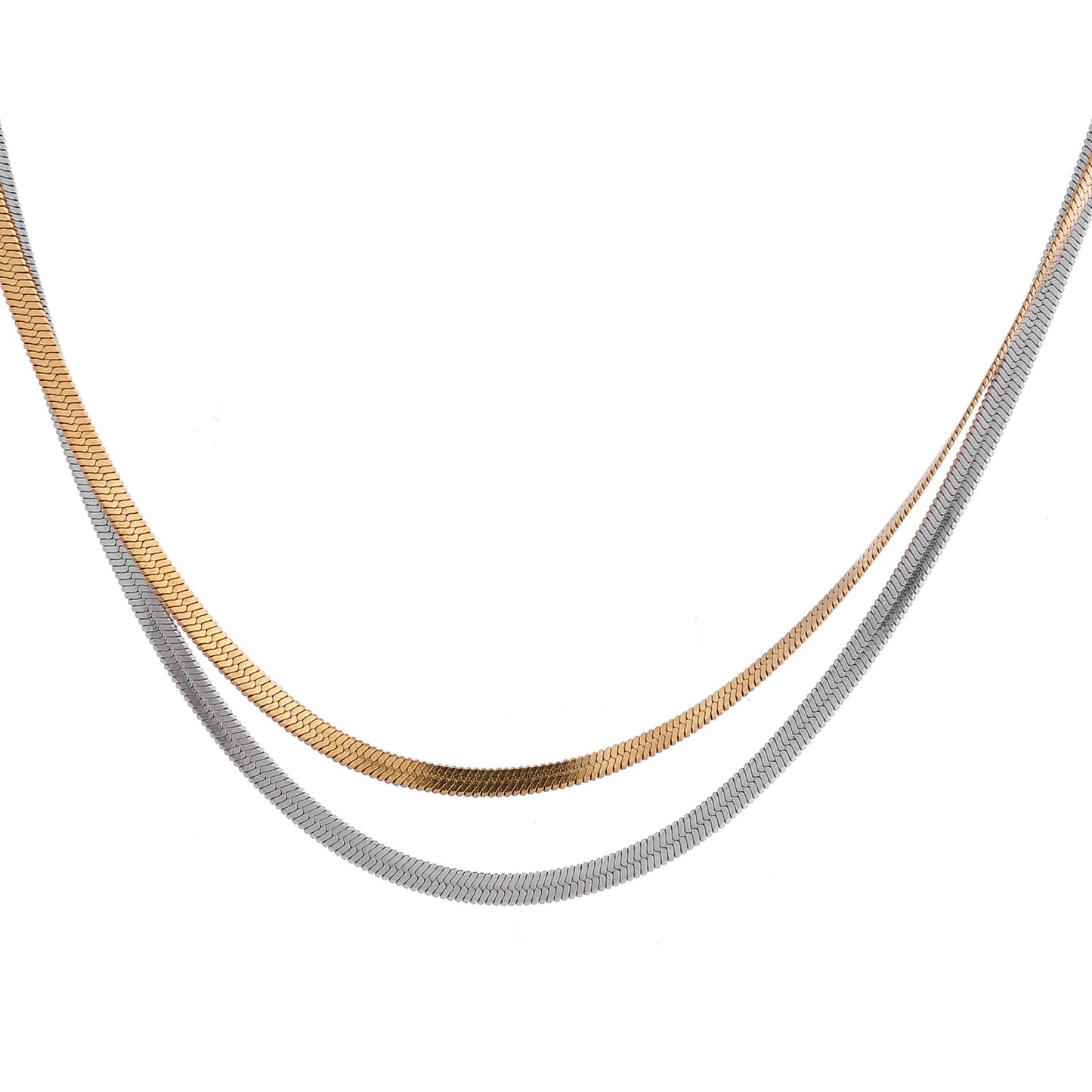 Sparkling Elegance Timeless Duo Double Layer Necklace
