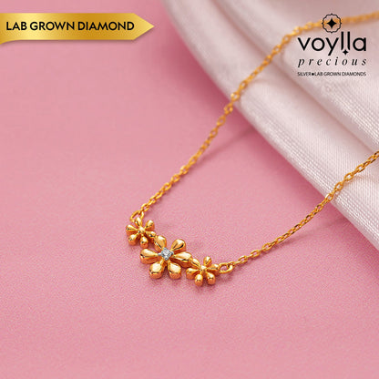 Sunset Flora Lab-Grown Diamond Necklace