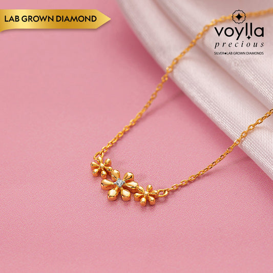 Sunset Flora Lab-Grown Diamond Necklace