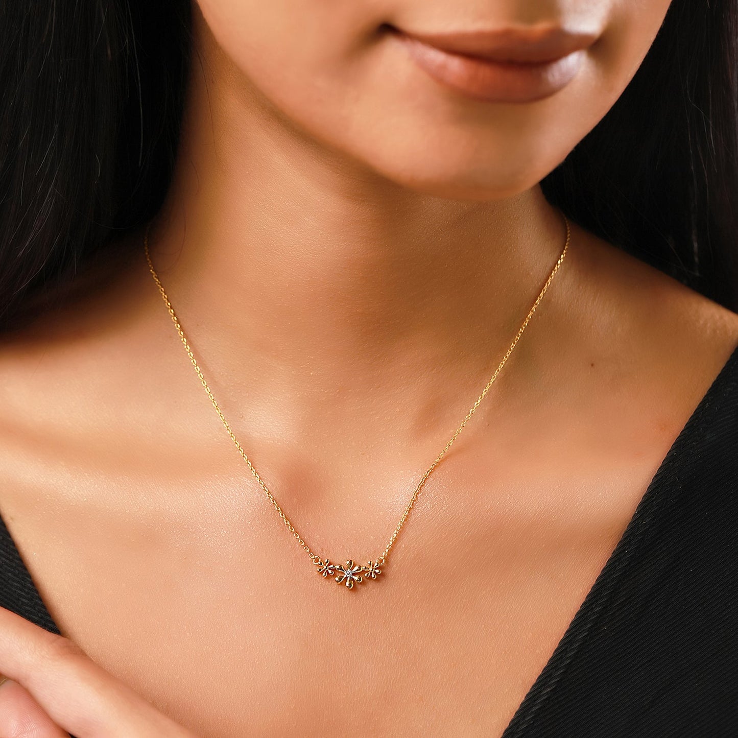 Sunset Flora Lab-Grown Diamond Necklace