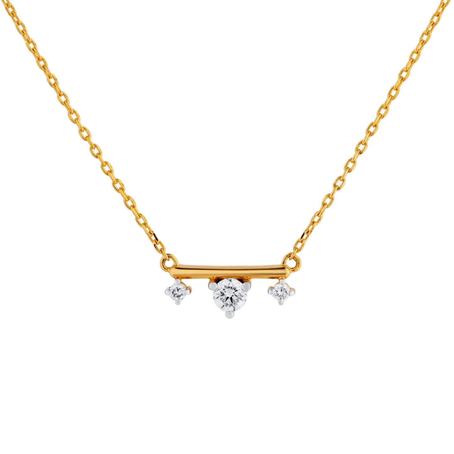Twilight Trio Lab-Grown Diamond Necklace