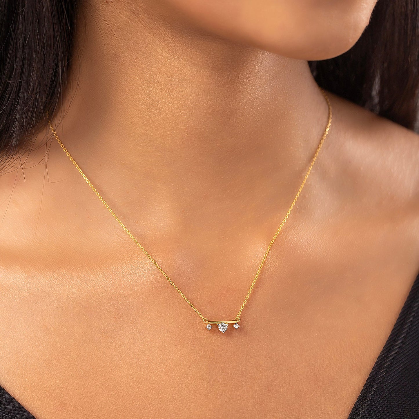 Twilight Trio Lab-Grown Diamond Necklace