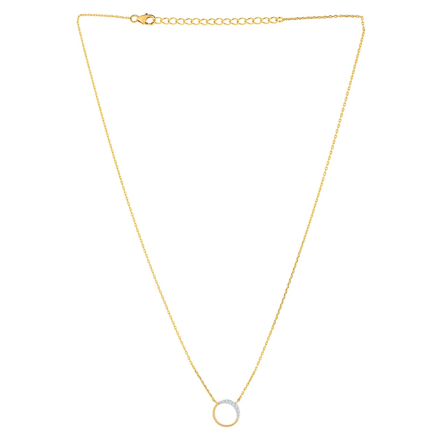 Golden Arc Lab-Grown Diamond Necklace