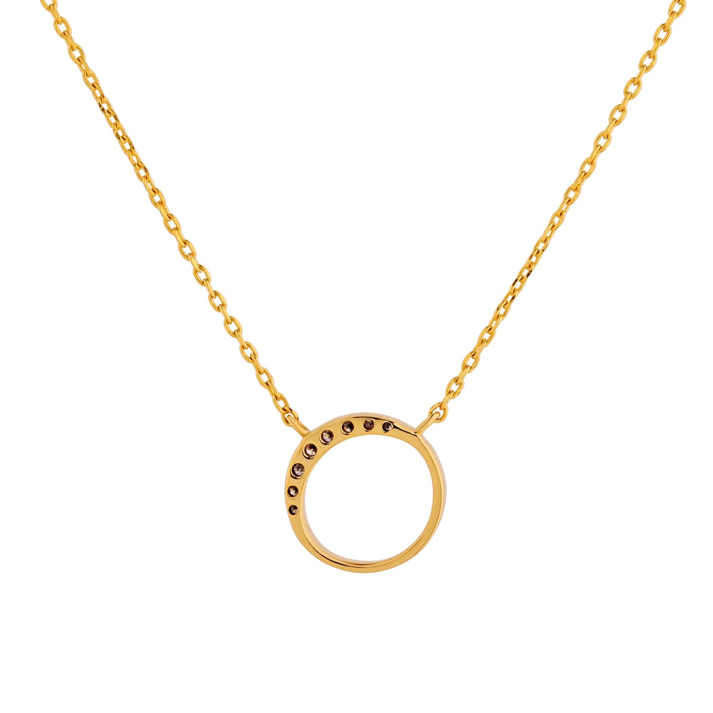 Golden Arc Lab-Grown Diamond Necklace