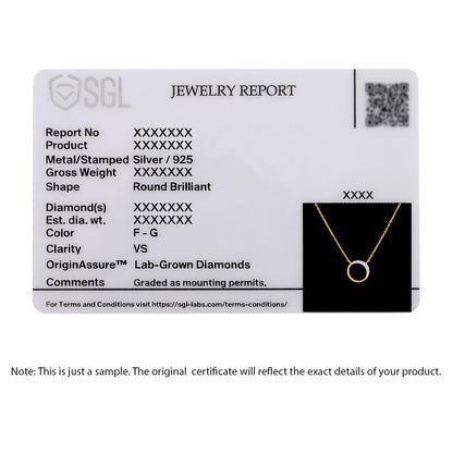 Golden Arc Lab-Grown Diamond Necklace