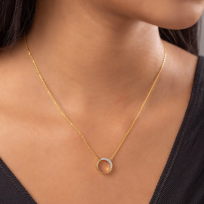 Golden Arc Lab-Grown Diamond Necklace