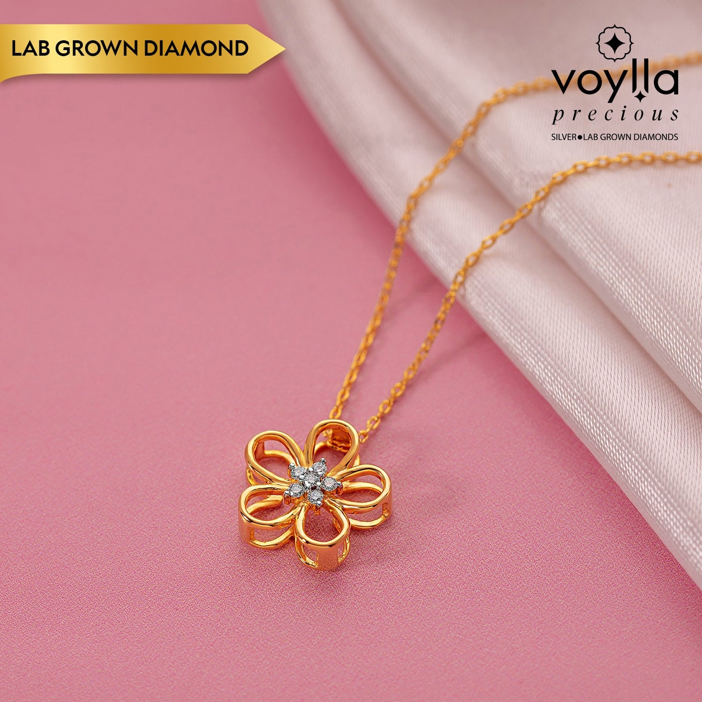 Amara Bloom Lab-Grown Diamond Pendant