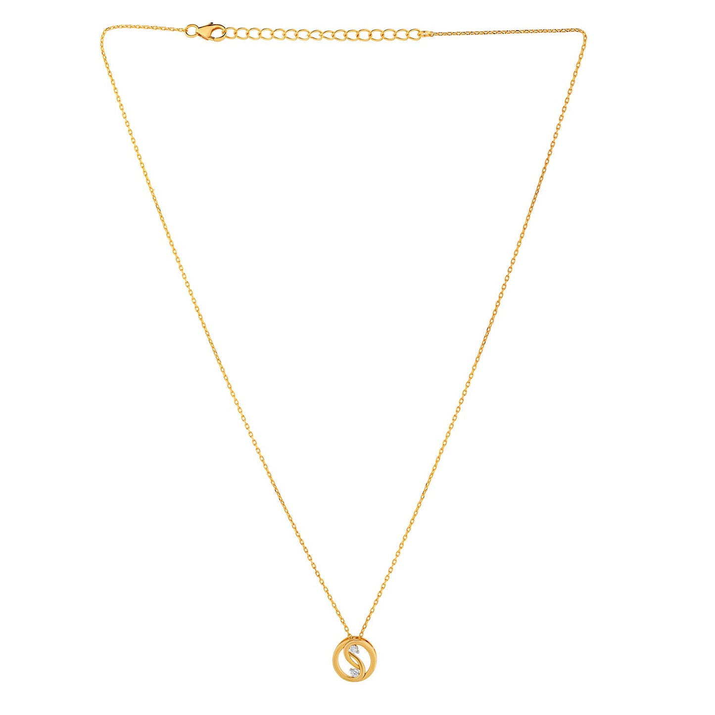 Eterna Swirl Lab-Grown Diamond Pendant