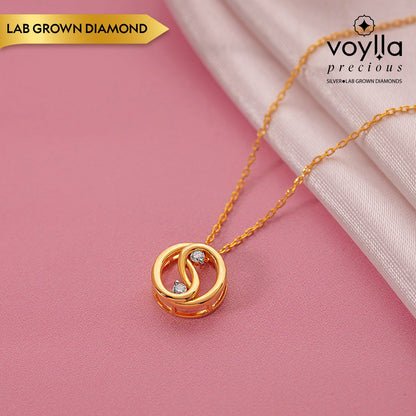 Eterna Swirl Lab-Grown Diamond Pendant
