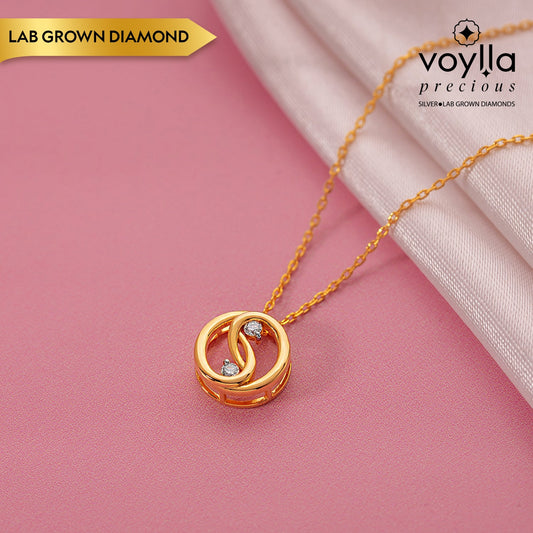 Eterna Swirl Lab-Grown Diamond Pendant