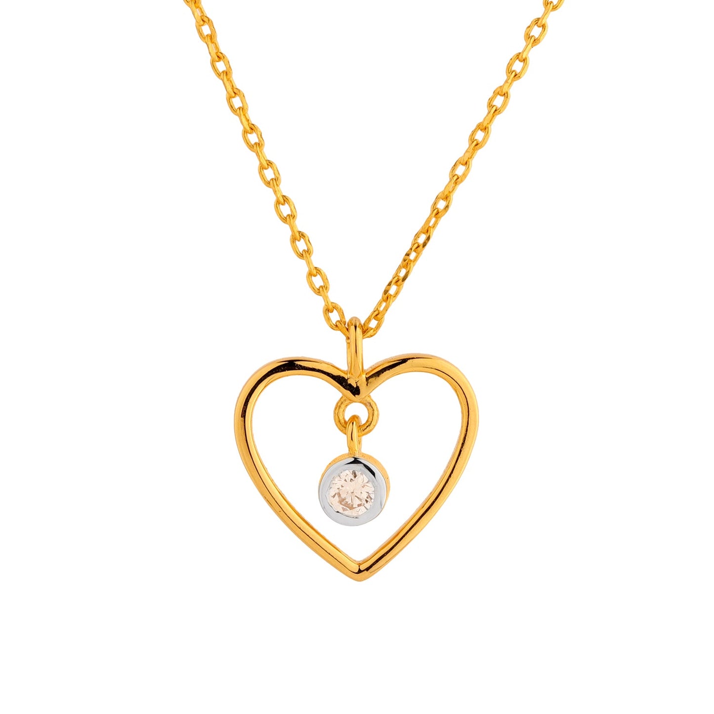 Amorette Lab-Grown Diamond Heart Pendant