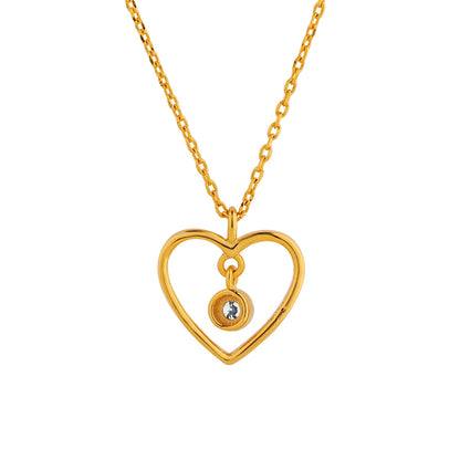 Amorette Lab-Grown Diamond Heart Pendant