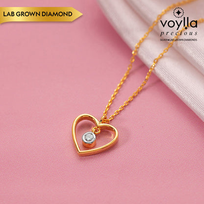 Amorette Lab-Grown Diamond Heart Pendant