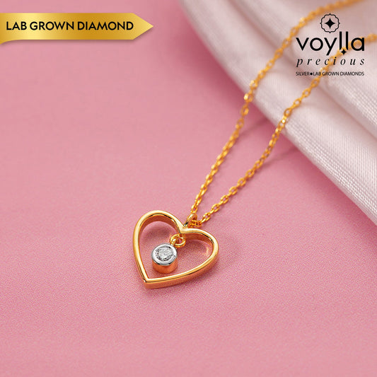 Amorette Lab-Grown Diamond Heart Pendant
