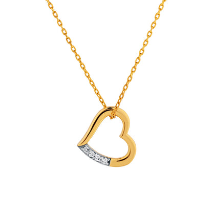 Amour Lab-Grown Diamond Heart Pendant