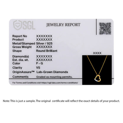 Amour Lab-Grown Diamond Heart Pendant