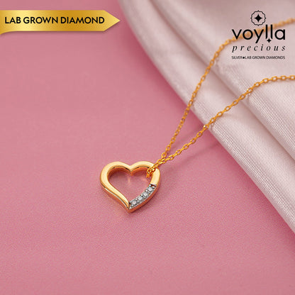 Amour Lab-Grown Diamond Heart Pendant
