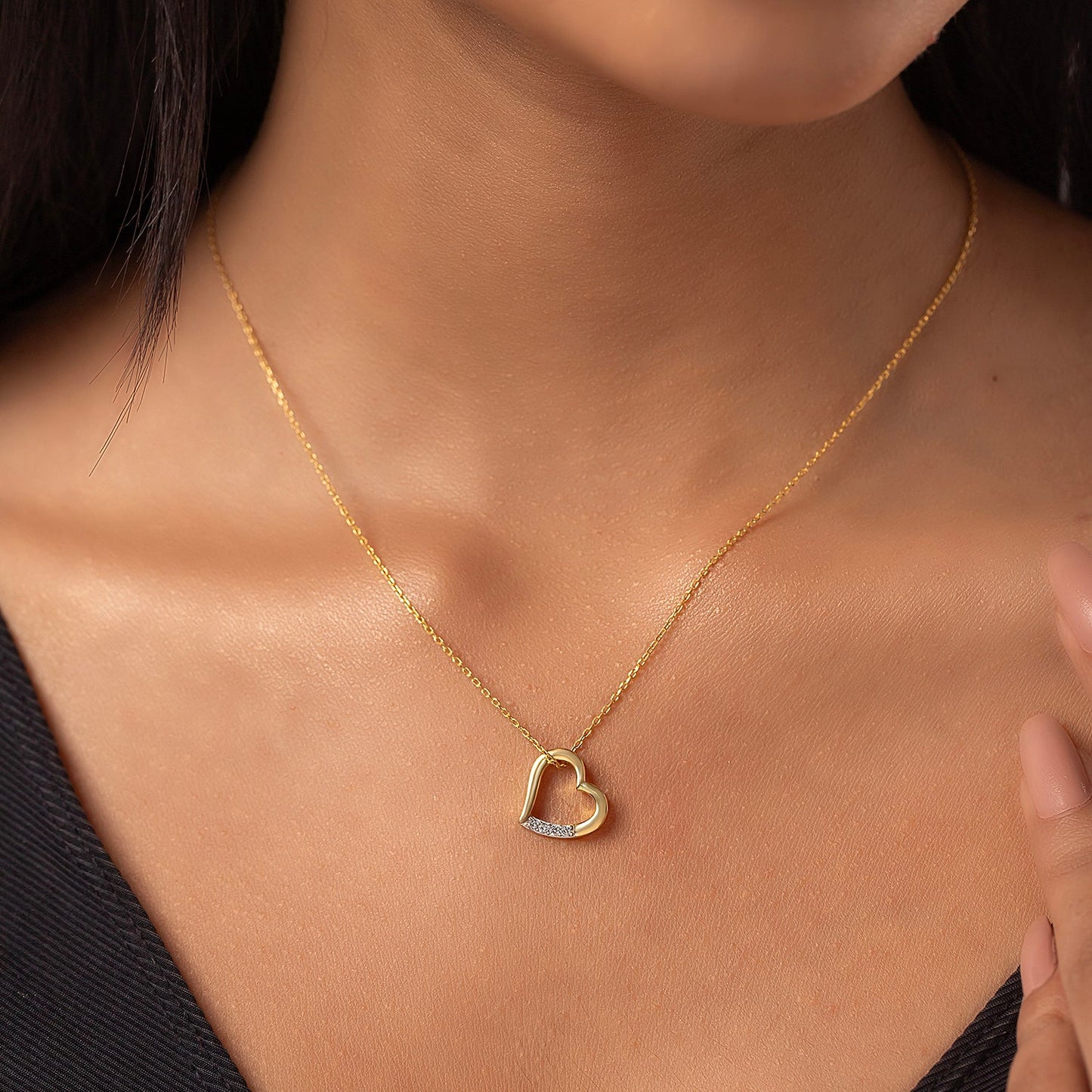 Amour Lab-Grown Diamond Heart Pendant