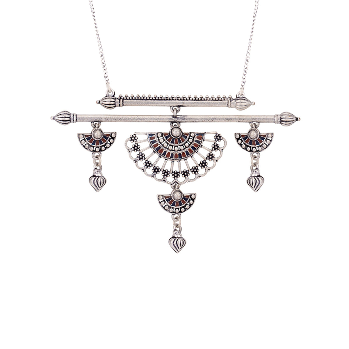 Mandala Half Wing Drops Necklace