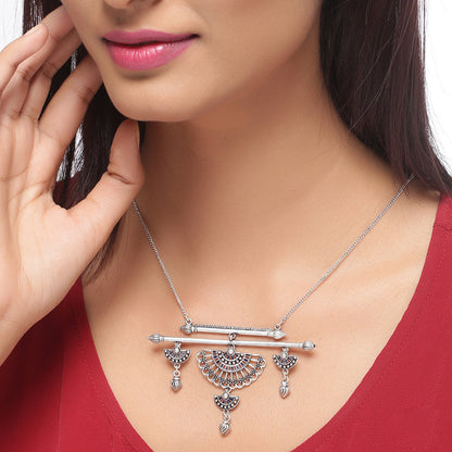 Mandala Half Wing Drops Necklace