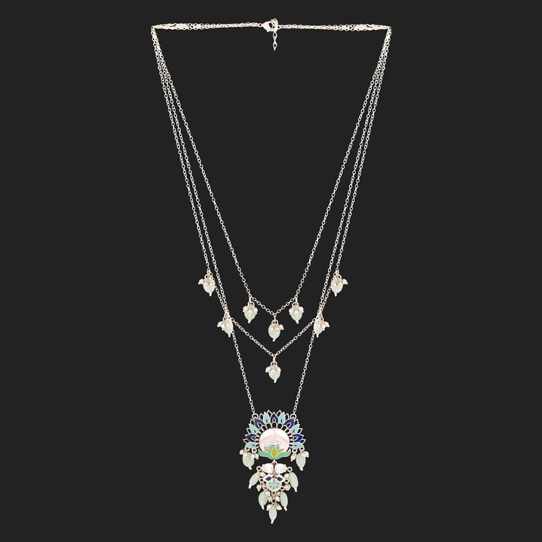 Bagh E Fiza Blooming Flower Motifs Necklace