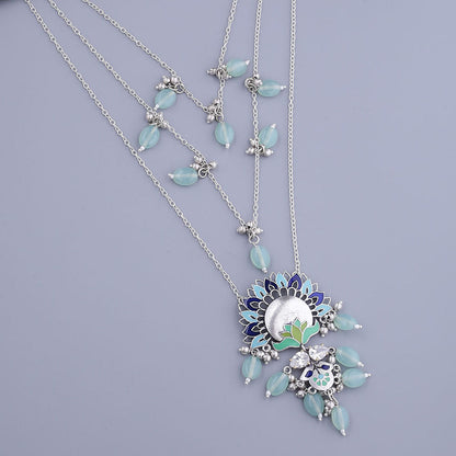 Bagh E Fiza Blooming Flower Motifs Necklace