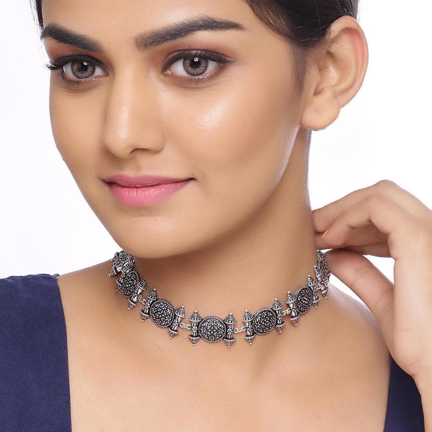 Nayantara Temple Design Necklace