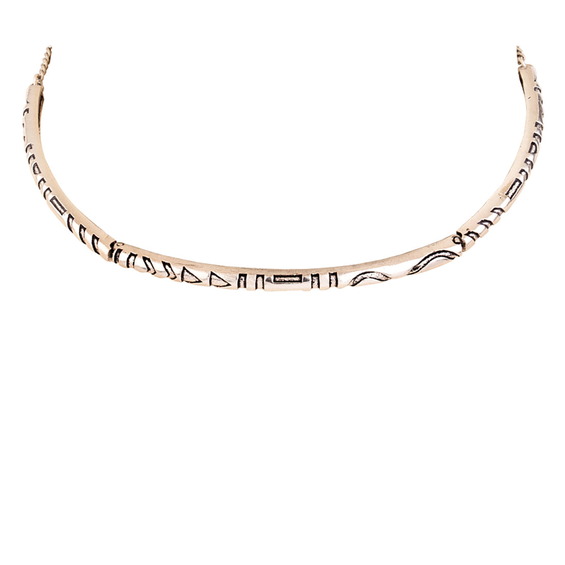 Aztec Bar Tribal Inspired Choker Necklace