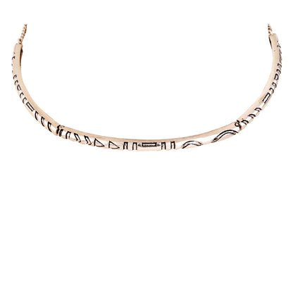 Aztec Bar Tribal Inspired Choker Necklace