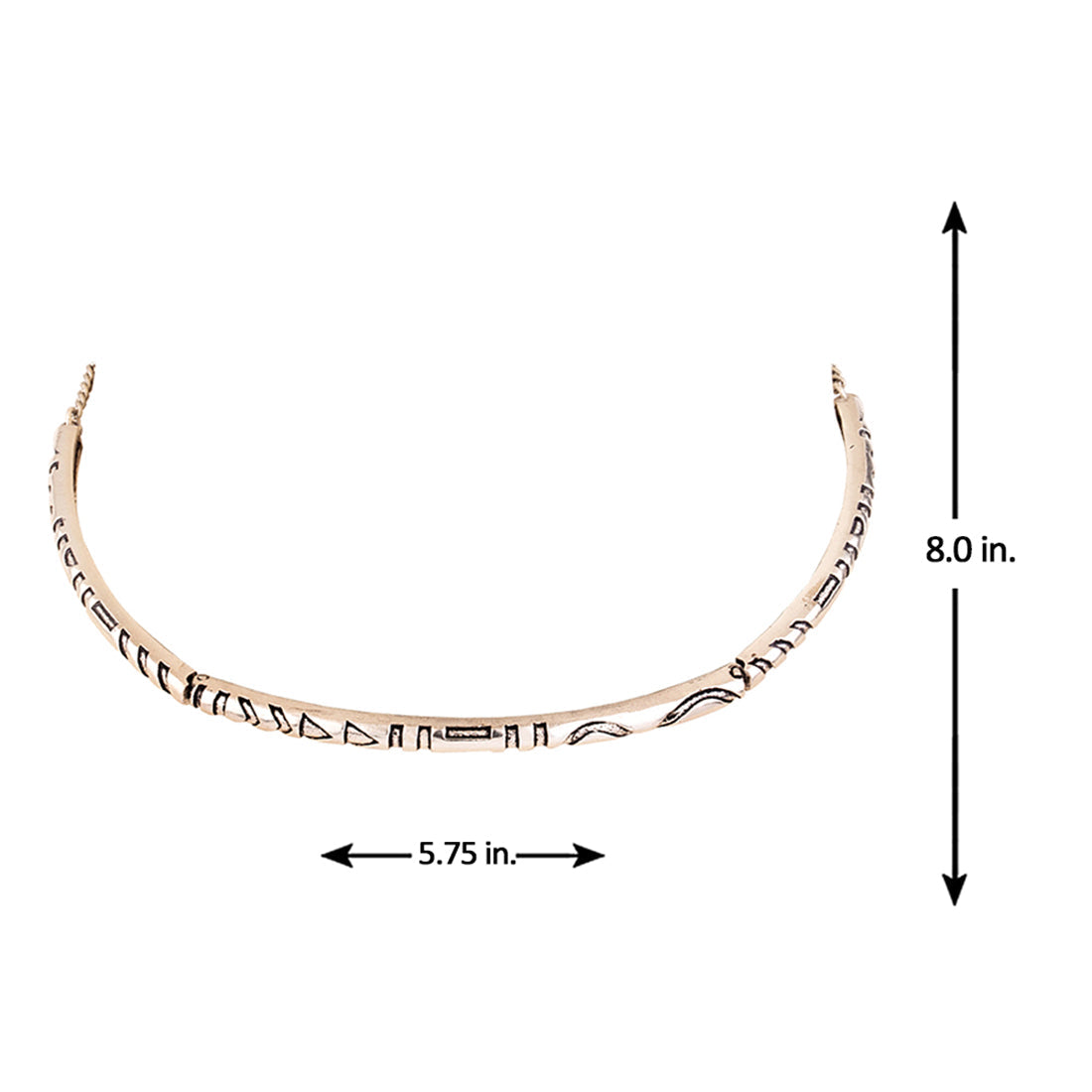 Aztec Bar Tribal Inspired Choker Necklace