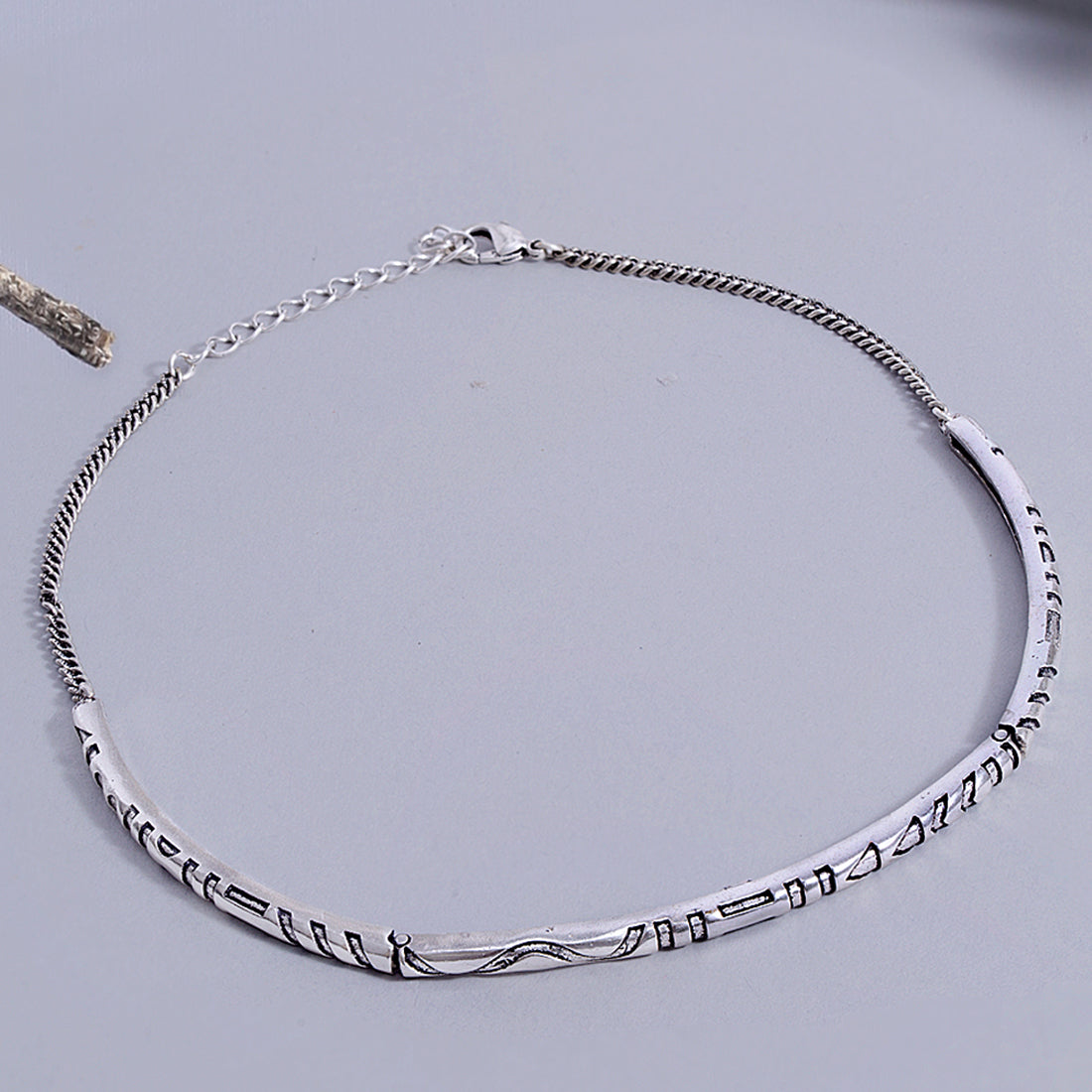 Aztec Bar Tribal Inspired Choker Necklace