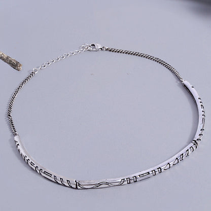 Aztec Bar Tribal Inspired Choker Necklace