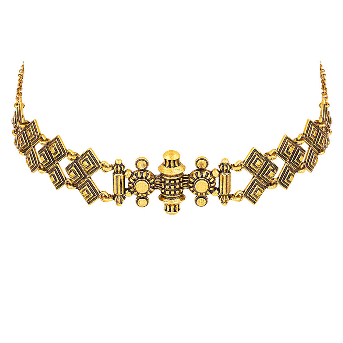 Temple of Love Lattice Pattern Choker Necklace