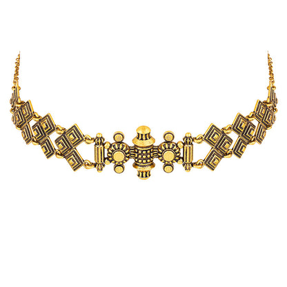 Temple of Love Lattice Pattern Choker Necklace